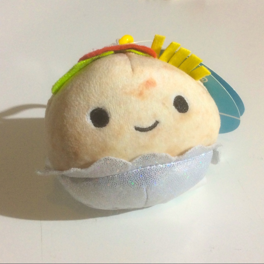 Squishmallows Mini Burrito Keychain Plush Bernardo Bag Tag Purse Backpack Charm
